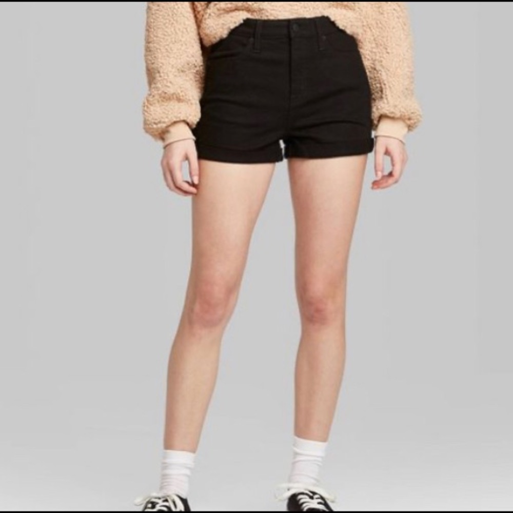 NWT Black High Rise Shorts